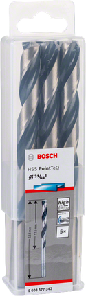 Bosch HSS PointTeQ boor 31/64″.