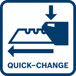  Quick-Change, snel wisselen, meswissel