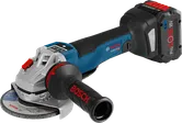 Bosch GWS 18V-10 PSC accu haakse slijper, 125 mm schijf.