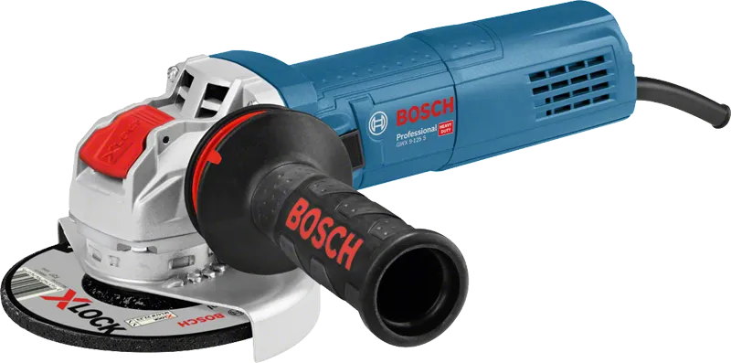 Bosch GWX 9-125 S haakse slijper met X-LOCK systeem.