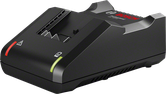 Bosch GAL 18V-40 acculader met LED-indicatoren.