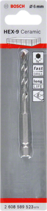Bosch HEX-9 Keramische boor van 6 mm.