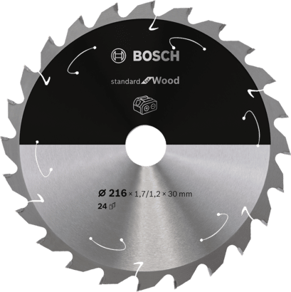 Standard for Wood cirkelzaagblad voor accuzagen Bosch
