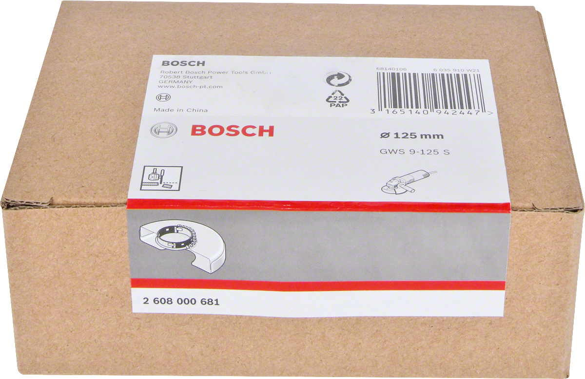 Bosch doorslijpkap 125 mm.
