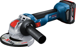 Bosch GWX 18V-10 accu haakse slijper met X-LOCK.