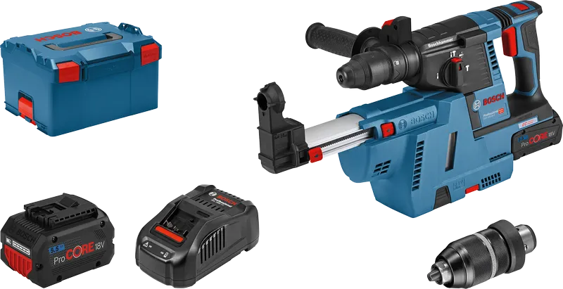 Bosch GBH 18V-26 F boorhamer met 5,5Ah ProCORE18V accu.
