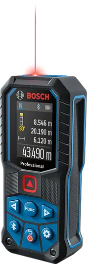 Bosch GLM 50-27 C laserafstandsmeter met digitaal display.