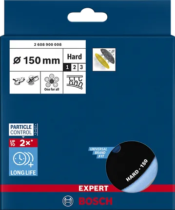 Bosch EXPERT Multihole Schuurpad 150 mm hard.