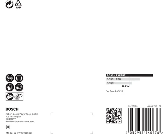 Bosch EXPERT M480 schuurnet 150 mm G 80 5-delig.