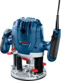 Bosch GOF 130 bovenfrees met regelbare snelheid en 55 mm slag.