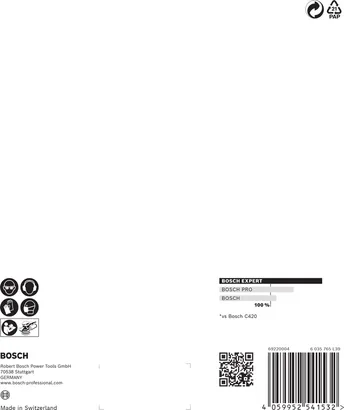 Bosch C470 150mm G80 schuurpapier 5-pack.