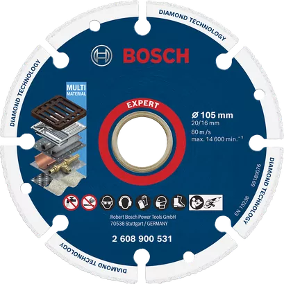 Bosch EXPERT Diamant-metaalschijf 105 mm.
