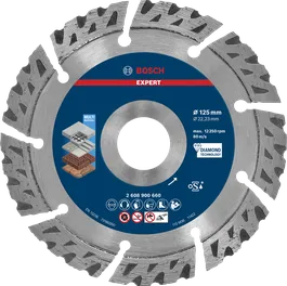 Bosch EXPERT MultiMaterial diamantdoorslijpschijf 125mm.
