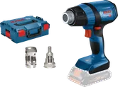 Bosch accu-heteluchtpistool GHG 18V-50 met koffer en mondstukken.