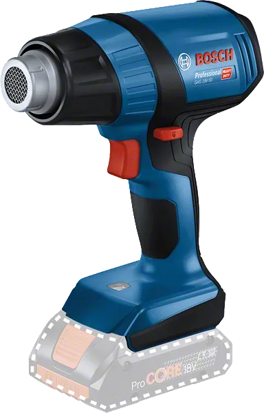Bosch draadloos heteluchtpistool GHG 18V-50 met 4Ah accu.