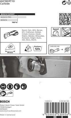 Bosch EXPERT AVZ 90 RT10 schuurplateau van 90 mm.