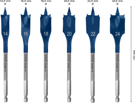 Bosch EXPERT Self Cut Speed Spadeboorset 6-delig.