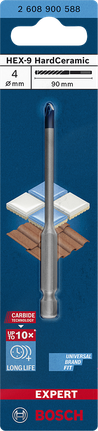 Bosch HEX-9 HardCeramic 4×90mm boor.