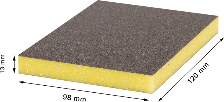 Bosch EXPERT S473 Standaard Pad fijn geel 98x120x13mm.