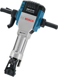 Bosch GSH 27 VC-schakelaar met hoge slagenergie.