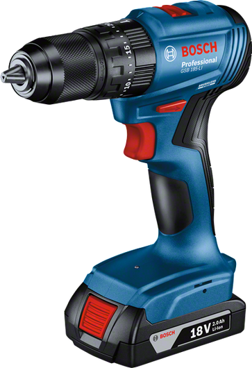 Bosch GSB 185-LI accuboormachine, 18V 2.0Ah accu.