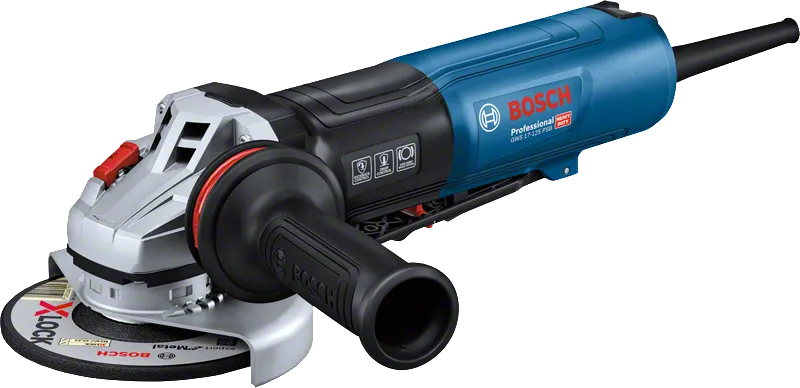 Bosch GWS 17-125 PSB haakse slijper met zijhandgreep.