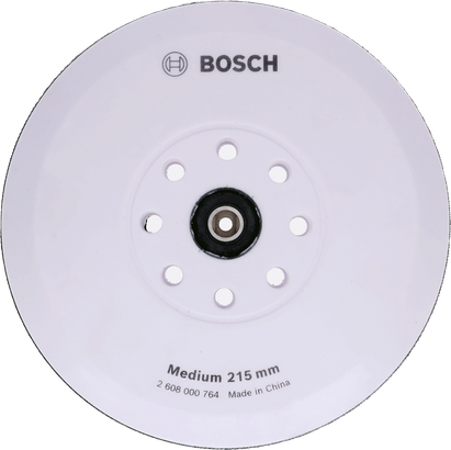 Bosch steunschijf medium 215 mm met 8 gaten.