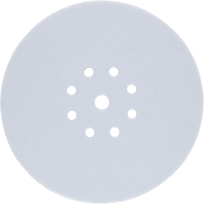Bosch steunschijf 215 mm met 8 perforatiegaten.