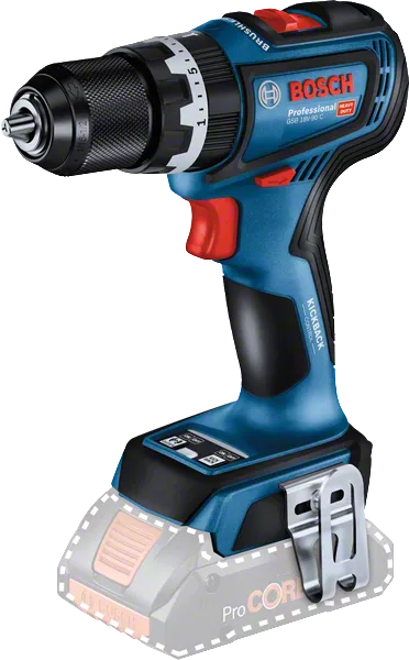 Bosch GSB 18V-90 C accuboormachine met ProCORE18V accu.