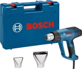 Bosch GHG 23-66 heteluchtpistool met koffer en twee mondstukken.
