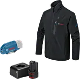 Bosch verwarmingsjackset met accu en oplader.