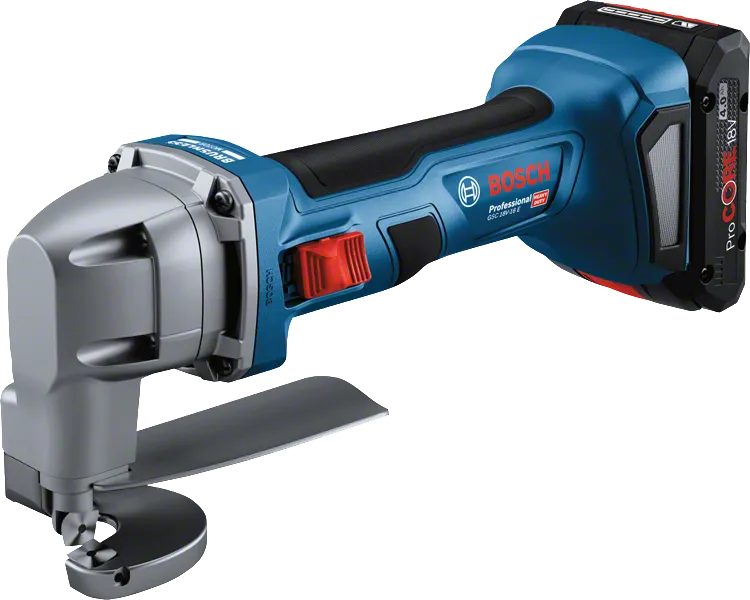 Bosch accumetaalschaar GSC 18V-16 met 4Ah ProCore-accu.