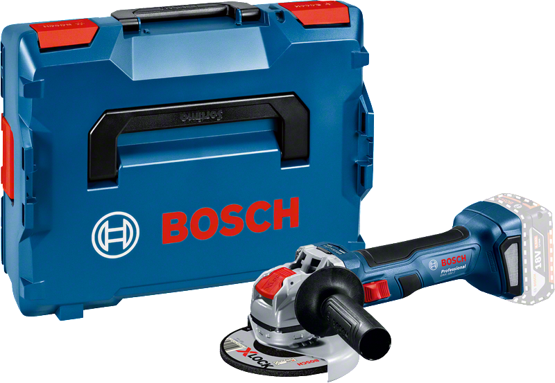 Bosch GWX 18V-7 accu haakse slijper met koffer.