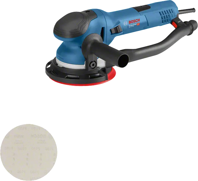 Bosch GET 75-150 excenterschuurmachine met stofafzuiging.