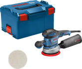 Bosch GEX 40-150 excenterschuurmachine met stofbox.