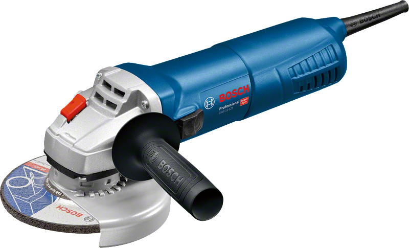Bosch GWS 11-125 haakse slijper met ergonomische handgreep.