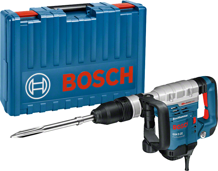 Bosch GSH 5 CE breekhamer met draagtas.