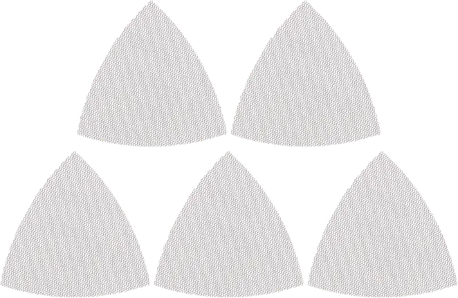 Bosch schuurgaas driehoekset voor multitools.