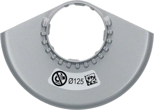 Bosch haakse slijperbeschermkap voor 125 mm schijven.