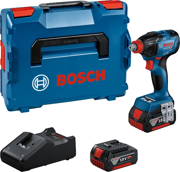 Bosch GDX 18V-210 C slagschroevendraaierset met oplader.