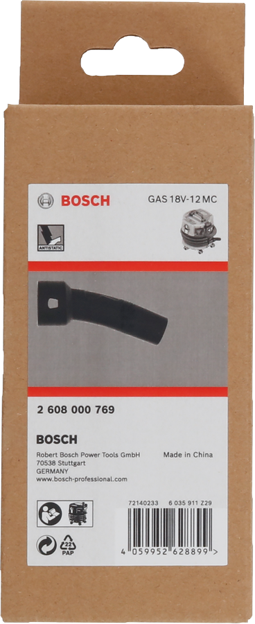 Bosch antistatische bochtbuis 75x50x148mm.