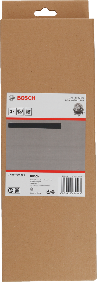 Bosch zuigbuizen 350×40×40mm.