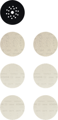 Bosch EXPERT M480 Schuurnetset 225 mm, 7-delig.