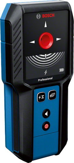 Bosch GMS 120-27 detector vindt metalen en spanningvoerende kabels.