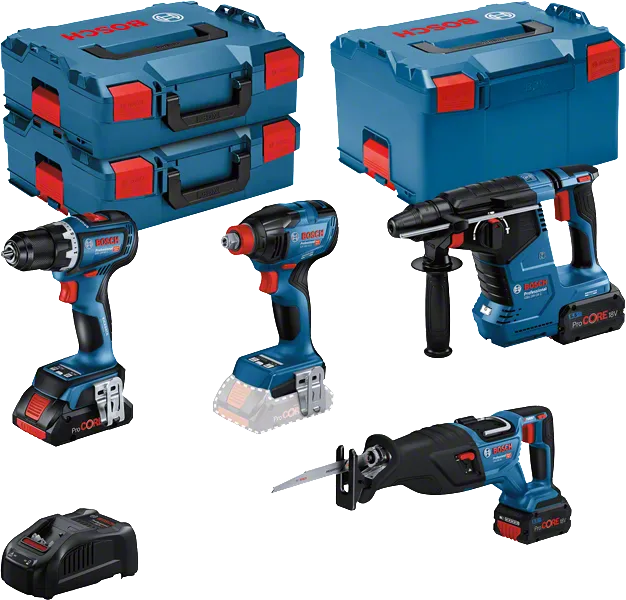 Bosch accu-gereedschapset.