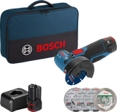 Bosch GWS 12V-76 accu haakse slijperset.
