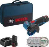 Bosch GWS 12V-76 accu haakse slijperset.
