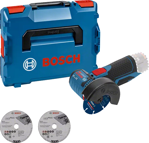 Bosch GWS 12V-76 accu haakse slijperset.
