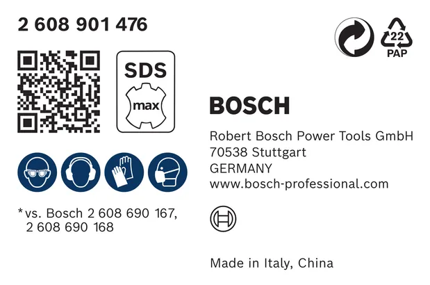 Bosch SDS max puntbeiteladapter 400 mm.