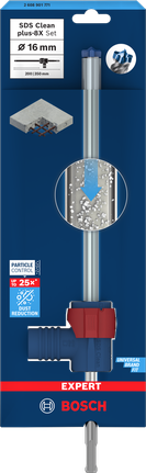 Bosch EXPERT SDS Clean plus-8X boorhamerset 16×200×350 mm.